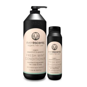 Everescents Fresh Mint Natural Conditioner for oily scalp Group of bottles